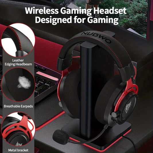 Computer Gamer Wireless Headset - Black