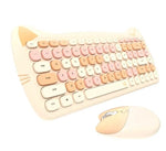 Computer Gamer 2.4G Wireless Quiet Small Keyboard Mouse Combo