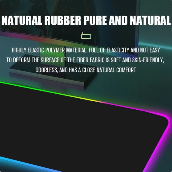 Computer Gamer Large luminous mouse pad, RGB streamer, LED mat/pad