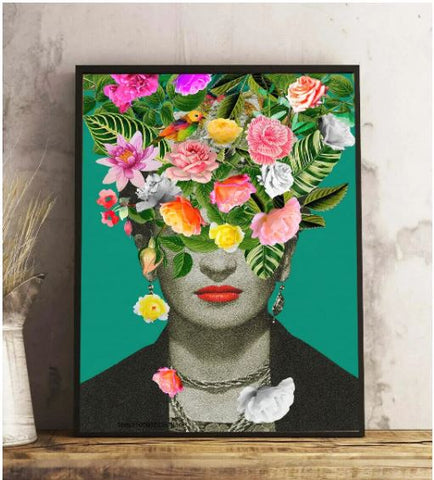 Frida Kahlo Flower & Butterfly Prints