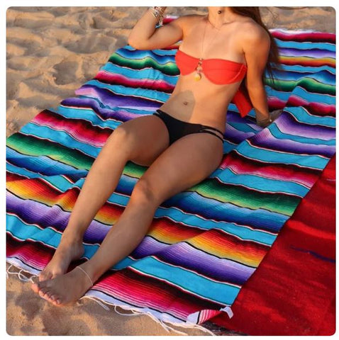 Multi purpose Mexico Style beach Blanket
