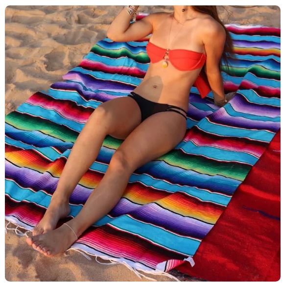 Multi purpose Mexico Style beach Blanket