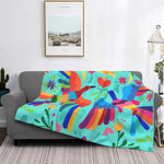 Birds in Blue: Dress up that couch!