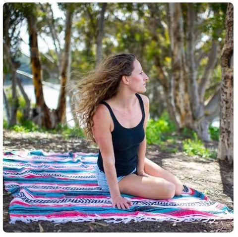 Bohemian Rainbow Blanket