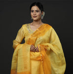 Kota Doria Pure Silk Stitched Kurti Set - Extremely Limited