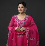 Kota Doria Silk & Embroidery Stitched Kurti Set - Extremely Limited