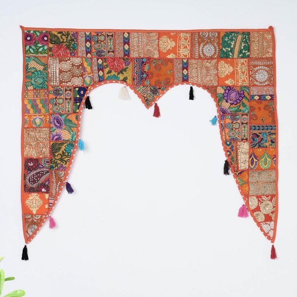Khambadiya Patchwork Cotton Toran/Door Hanging, Rajasthan India