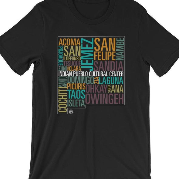 19 Pueblos of New Mexico Unisex T-Shirt. New Mexico, USA