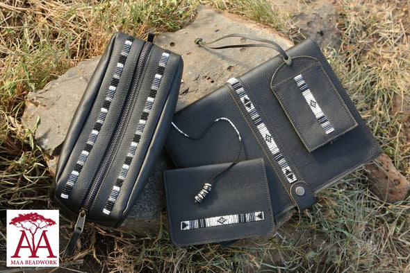 Safari Travel Accessories Set, Maasai Tribe Kenya