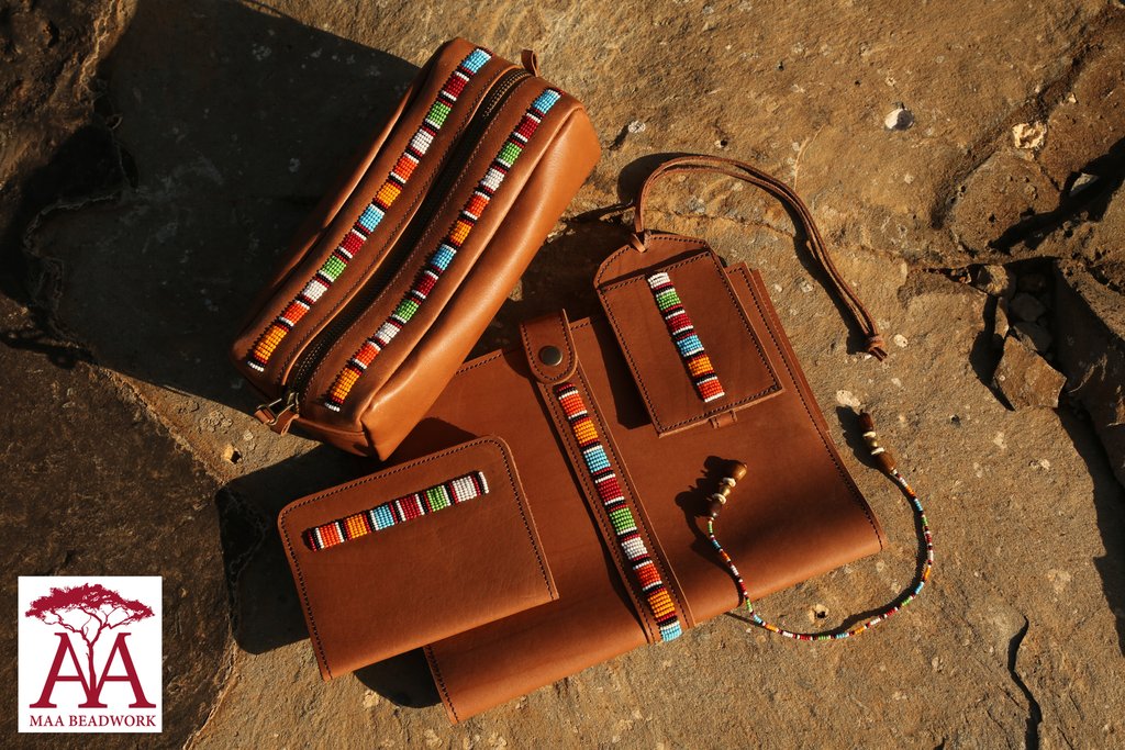 Safari Travel Accessories Set, Maasai Tribe Kenya