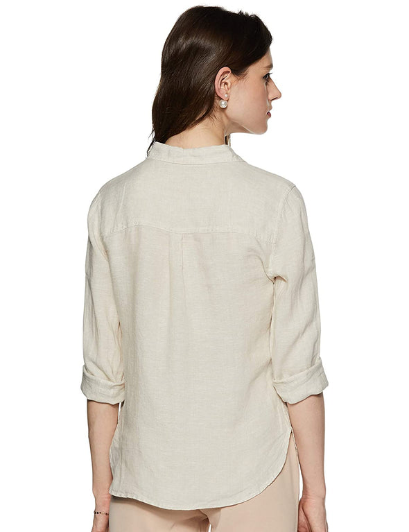 Classic M&S Style Linen Shirt