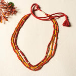 Patwa Thread & Brass + Bead Work Necklace, Rajasthan India