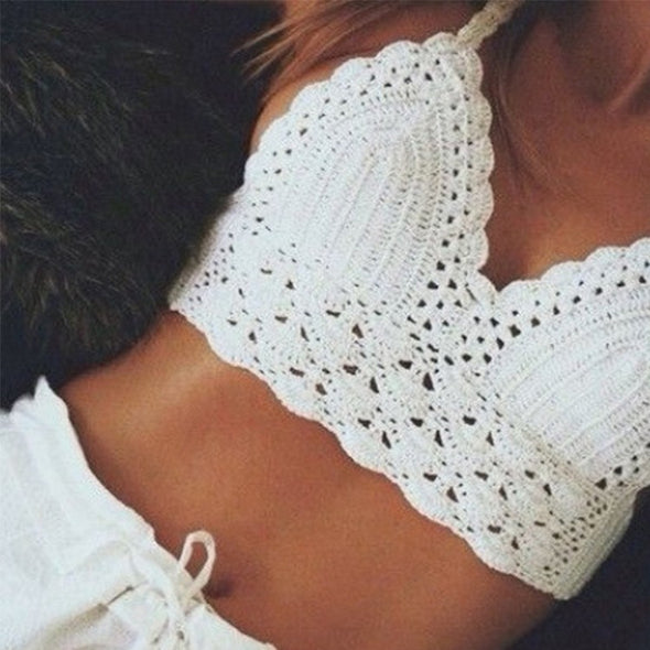 Crochet Bikini Top - Coachella Styled