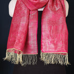 Maqbul Hasan Original Stole in Pink