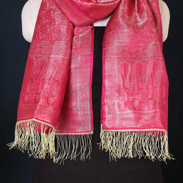 Maqbul Hasan Original Stole in Pink