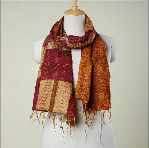 Organic hand crafted stoles from India