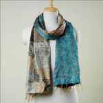 Organic hand crafted stoles from India
