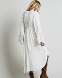 Statement Embroidered Cotton Tunic Styled Dress