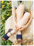 Super Comfortable Natural Straw Summer Flat