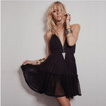 LIZA halter mini dress