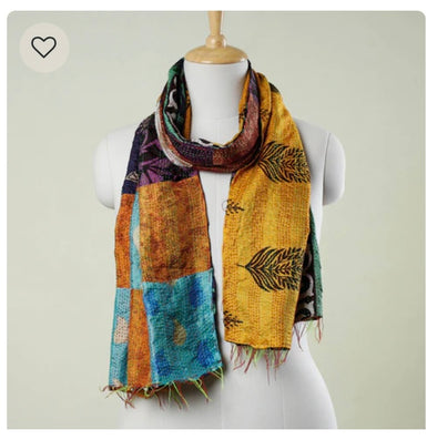 Organic hand crafted stoles from India