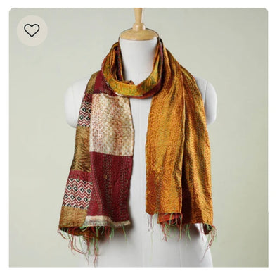 Organic hand crafted stoles from India