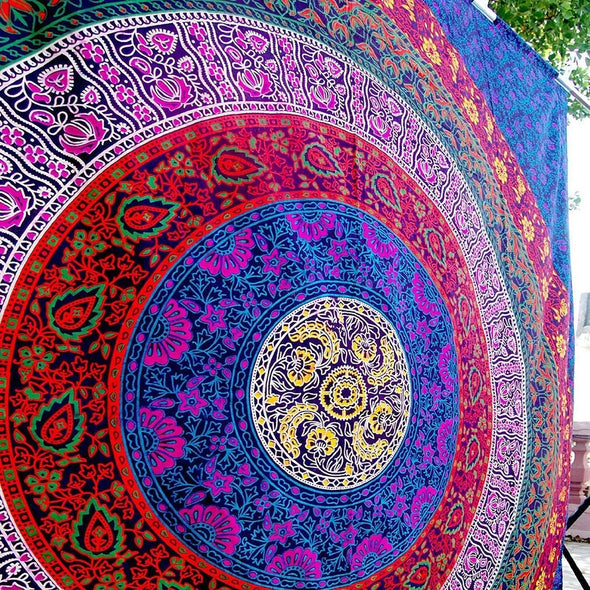 Energy Mandala Tapestry