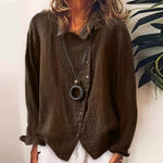 Cotton Linen Irregular Shirt