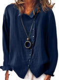 Cotton Linen Irregular Shirt