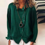 Cotton Linen Irregular Shirt