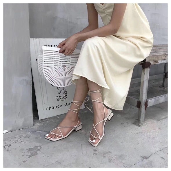 Gladiator Style Low Heel Sandal