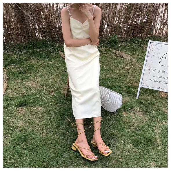 Gladiator Style Low Heel Sandal