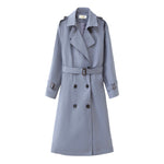 Trench Coat With Double-Breasted Styling - Fits Loosely