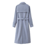Trench Coat With Double-Breasted Styling - Fits Loosely