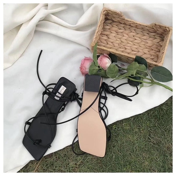 Gladiator Style Low Heel Sandal