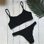 Figure Conscious, Padded, Push-up Padded Bra Bandage Bikini Set
