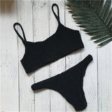 Figure Conscious, Padded, Push-up Padded Bra Bandage Bikini Set