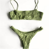Figure Conscious, Padded, Push-up Padded Bra Bandage Bikini Set