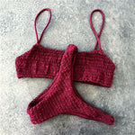 Figure Conscious, Padded, Push-up Padded Bra Bandage Bikini Set