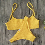 Figure Conscious, Padded, Push-up Padded Bra Bandage Bikini Set
