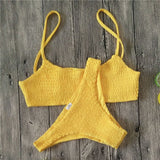 Figure Conscious, Padded, Push-up Padded Bra Bandage Bikini Set