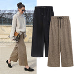 Woolen Ankle Length Pleated Pant