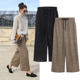 Woolen Ankle Length Pleated Pant