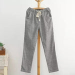Summer Striped Capri Pants
