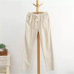 Summer Striped Capri Pants