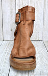 Flat Bottom Ankle Length Wedge boot