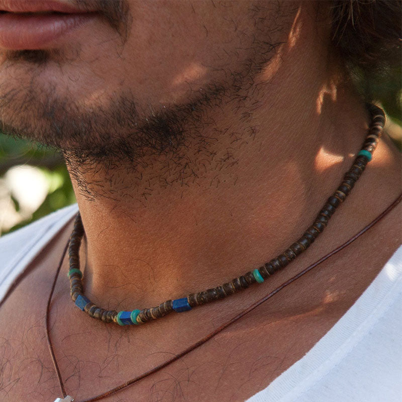 Tribal Necklace w/Eye Black Onyx