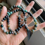 Tribal Necklace w/Eye Black Onyx