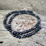 Tribal Necklace w/Eye Black Onyx