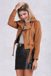 Suede Moto Jacket